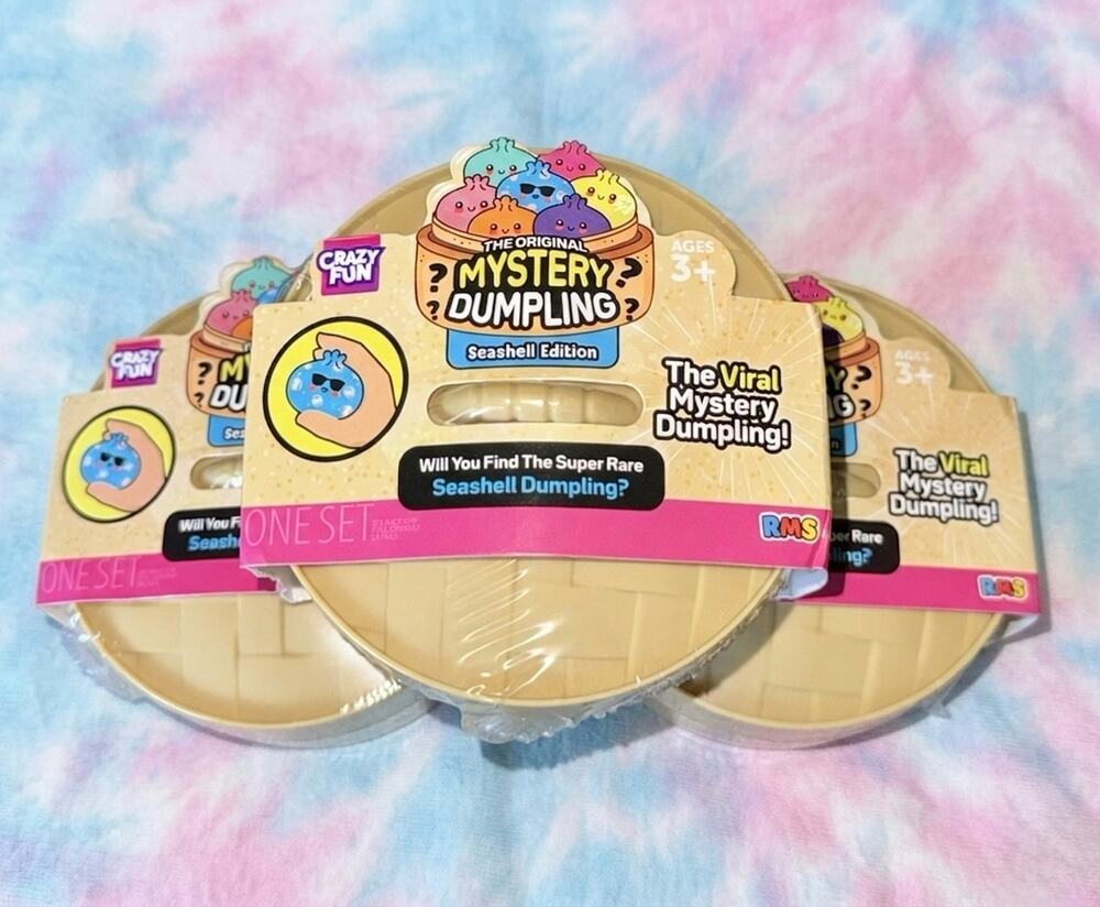 RMS Squishy Bun Original Mystery Glitter Dumpling Seashell Series Viral New 2026